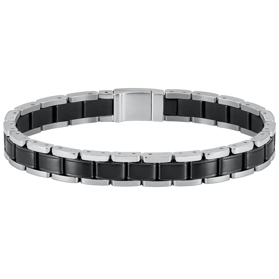 BOSS Metal Link Essentials Bracelet Black Mainline Menswear Ireland